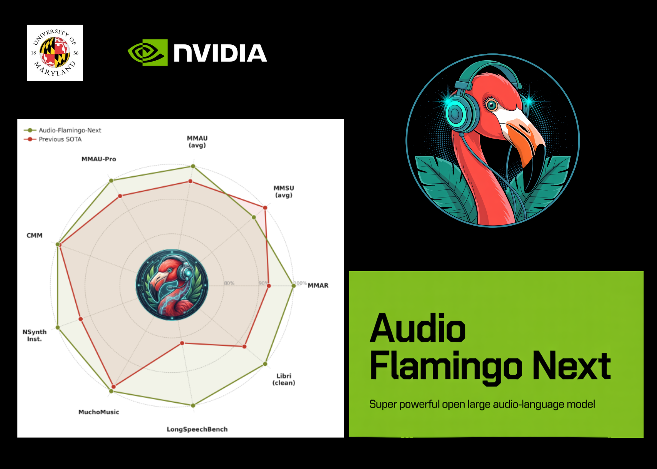 NVIDIA и Университет Мэриленда представили Audio Flamingo Next