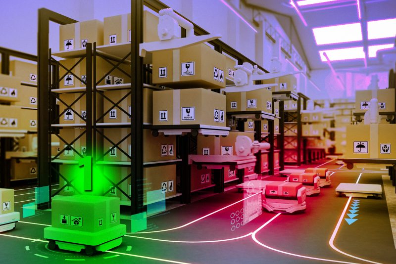 AI System Optimizes Robot Traffic in Warehouse